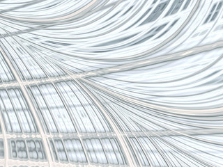 Obraz premium Grid and waves - abstract digitally generated image