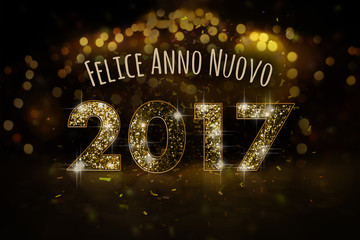 Felice Anno Nuovo 2017 - obrazy, fototapety, plakaty