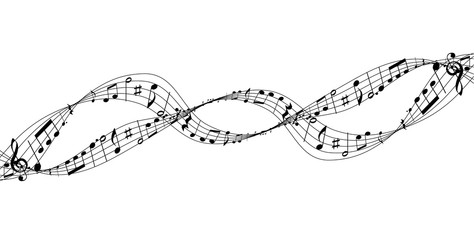 音符　楽譜　シルエット　アイコン