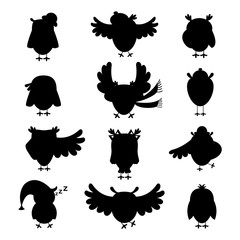 Cartoon owl vector isolated