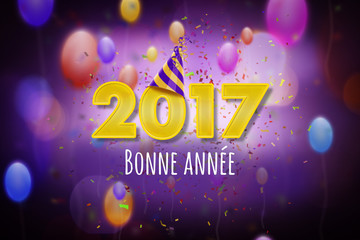 Bonne Année 2017 - obrazy, fototapety, plakaty