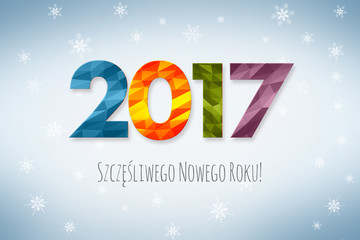 Szczęśliwego Nowego Roku 2017 - obrazy, fototapety, plakaty