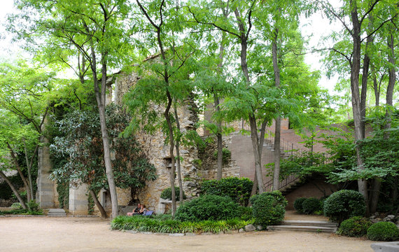 Historic park De la Devesa in Girona, Spain