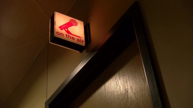 On Air Flashing Sign