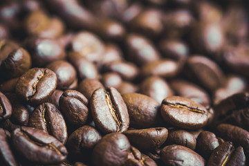 Coffee seeds background.