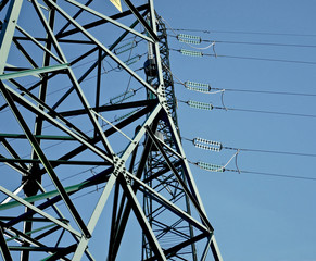 Pylon of the electric current. 