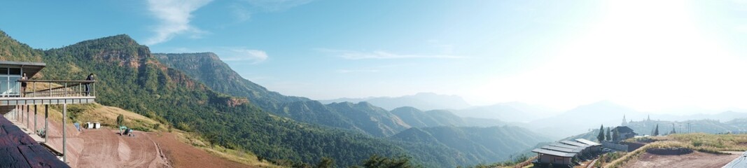 Beautiful landscape and mountains view