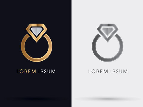 Diamond Ring Abstract, Logo Vector.