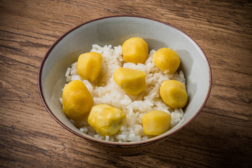 栗ご飯弁当　Chestnut rice lunch box