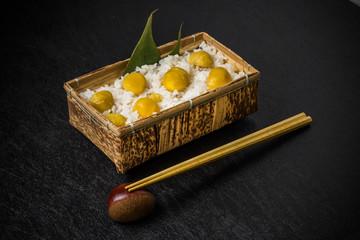 栗ご飯弁当　Chestnut rice lunch box