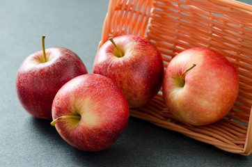 Red apple fruit,eating healthy