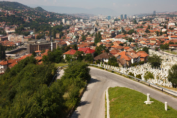 Landscape view of Sarajevo
