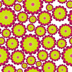 pattern of colorful flowers