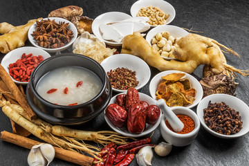 朝鮮人参 漢方　薬膳　健康食 Chinese medicine and ginseng