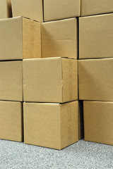 stacking cardboard box for shipping
