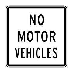 Vector No Motor Vehicles Icon.