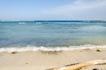 View from Baby beach on Aruba island
