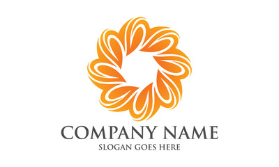 Elegant Abstract Circular Logo Image Vector