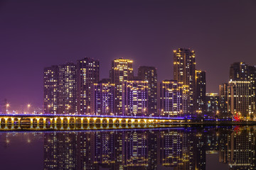 Fototapeta na wymiar China city nightscape