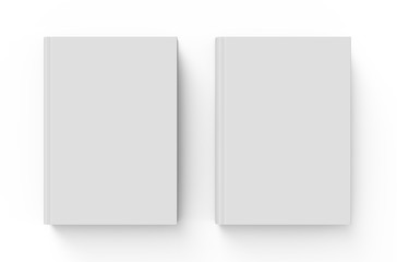 Blank hard cover book template