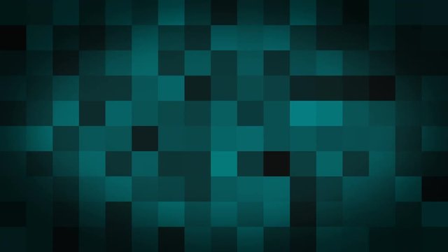 Deep Cyan, Black Fading Square Blocks Background Animation