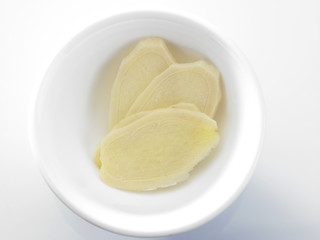 ginger sliced