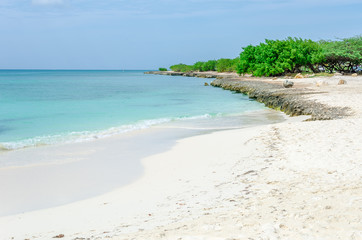 View of the image taken from eagle Beach, Aruba