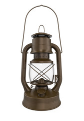 Oil Lamp Isolated