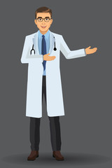 Medical Doctor Clinic Hospital Staff, Vector illustration