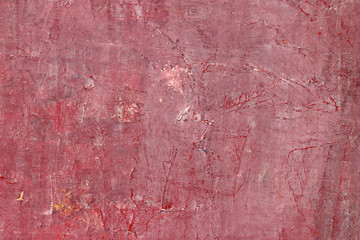 Red wall textures imitated by acrylic on canvas. Rough background.