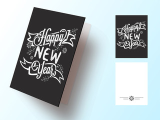 Greeting Card for Happy New Year celebration.