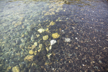 Hin-ngam Island beach with beautiful stone