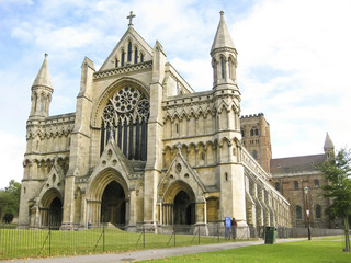 st albans cathedral herfordshire uk
