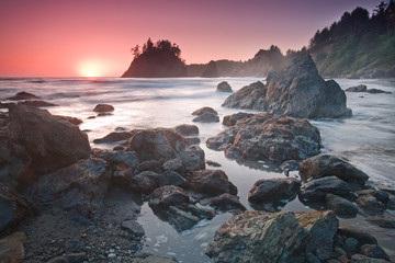 Fototapeta na wymiar California Coastal Sunset