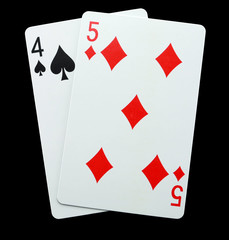 Card game Baccarat cards
