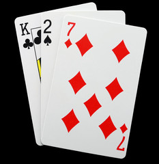 Card game Baccarat cards