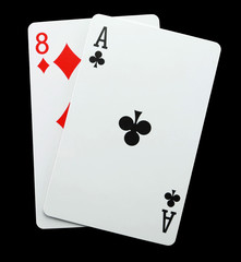 Card game Baccarat cards