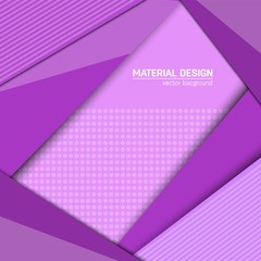 Fototapeta premium Vector material design background. Abstract creative concept layout template. For web and mobile app, paper art illustration design. style blank, poster, booklet. Motion wallpaper element. Flat ui