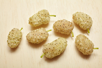 White mulberry berries