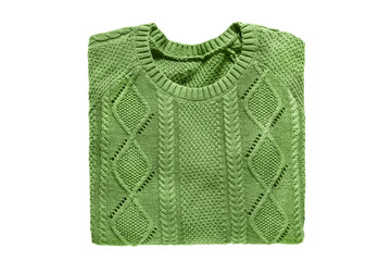 Folded sweater isolated