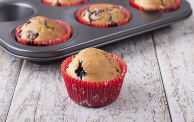  Muffins with blueberries