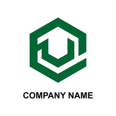 Creative Hexagon Template Logo