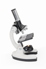 microscope isolated on white