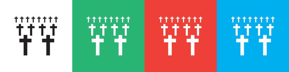 cemetery icon illustration