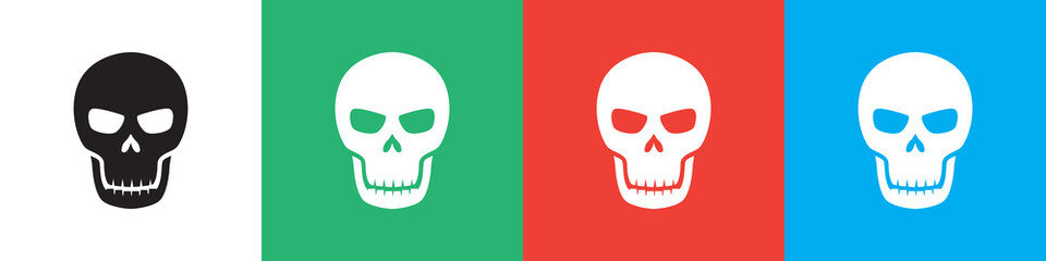skull icon illustration