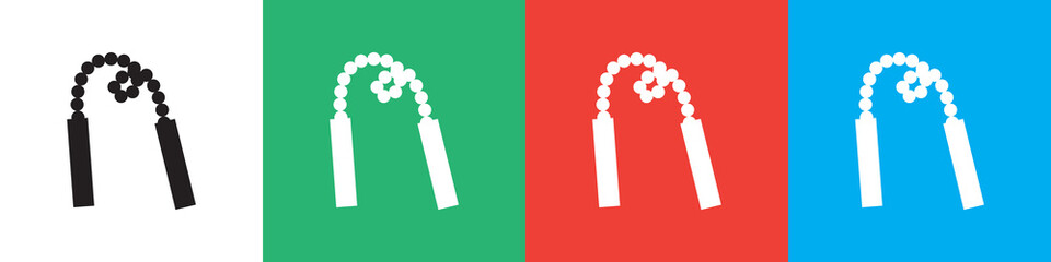 chain weapon icon illustration