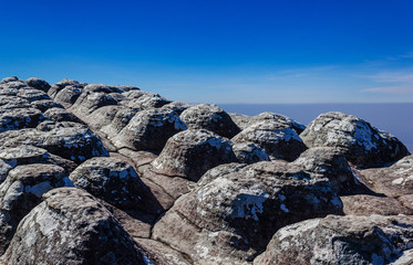 Rock and stone yard in strange shape at Phuhinrongkla National