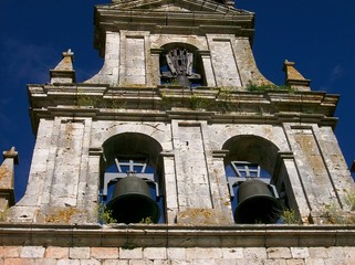 Tree old church bells in Spain