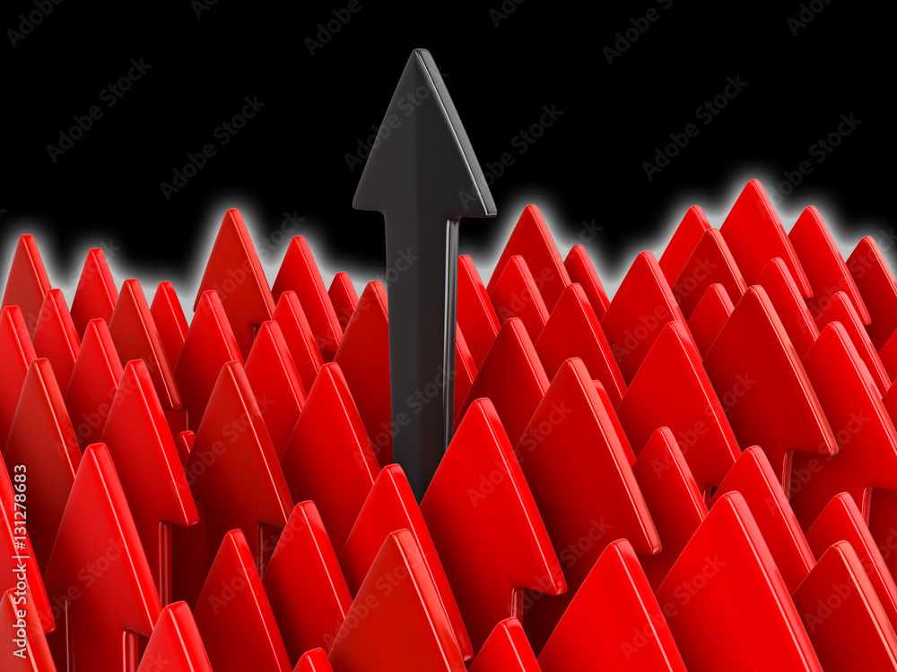 Poster arrows up. image with clipping path