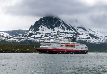  cruise vessel in the Norwegian Sea
